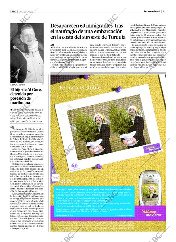 ABC MADRID 22-12-2003 página 31