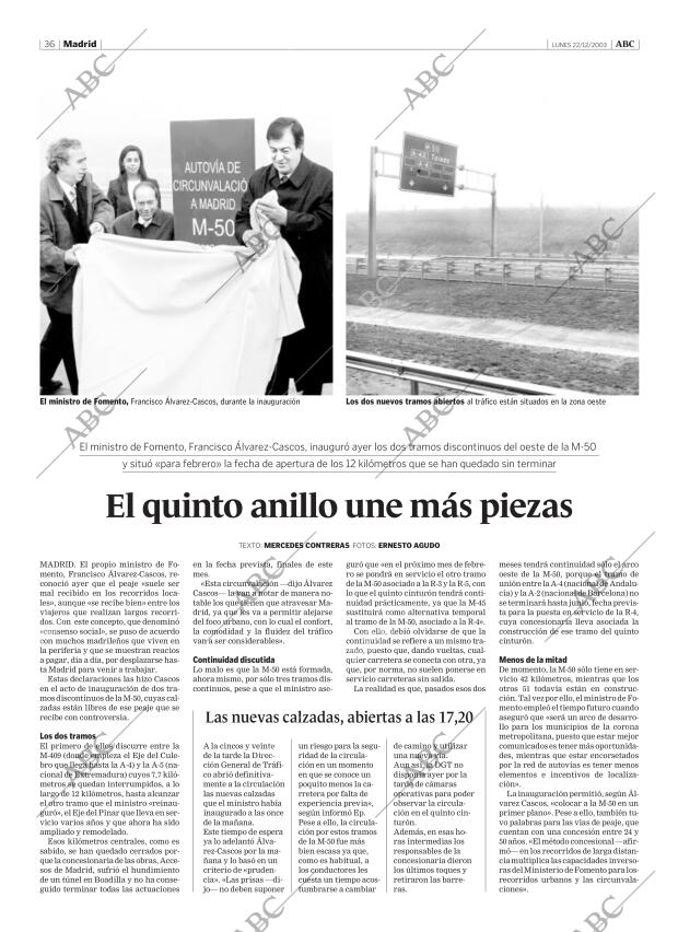 ABC MADRID 22-12-2003 página 36