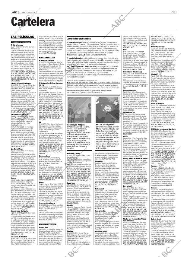 ABC MADRID 22-12-2003 página 59