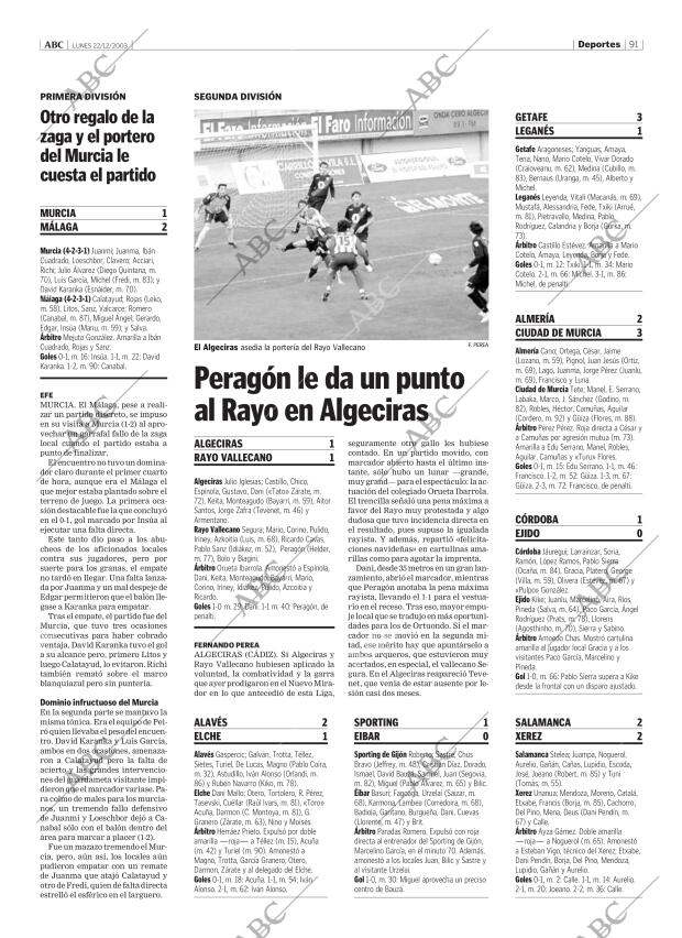 ABC MADRID 22-12-2003 página 91