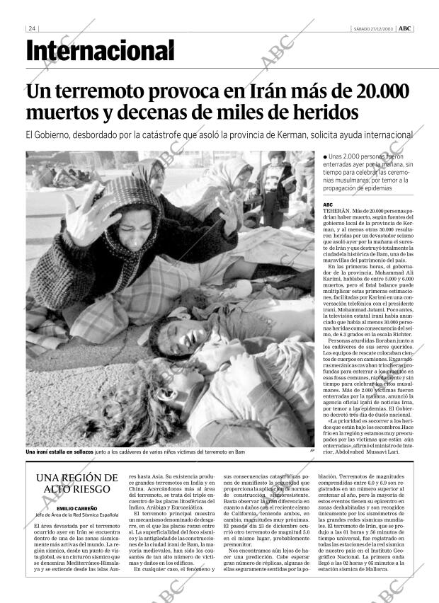 ABC MADRID 27-12-2003 página 24