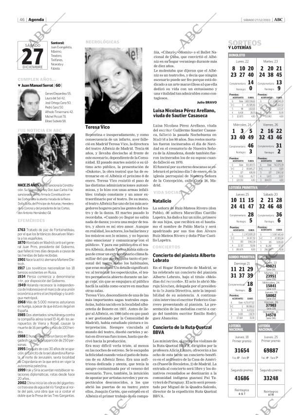 ABC MADRID 27-12-2003 página 46