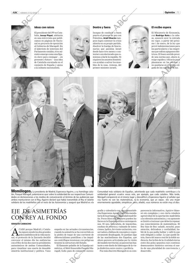 ABC MADRID 27-12-2003 página 5