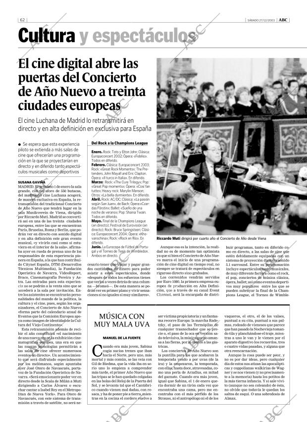 ABC MADRID 27-12-2003 página 62