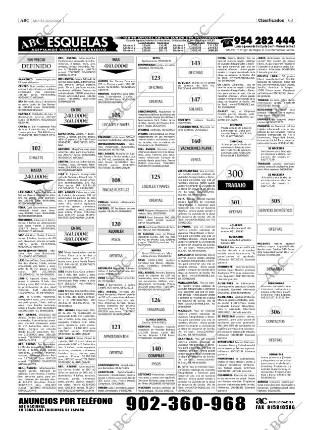 ABC SEVILLA 30-12-2003 página 63