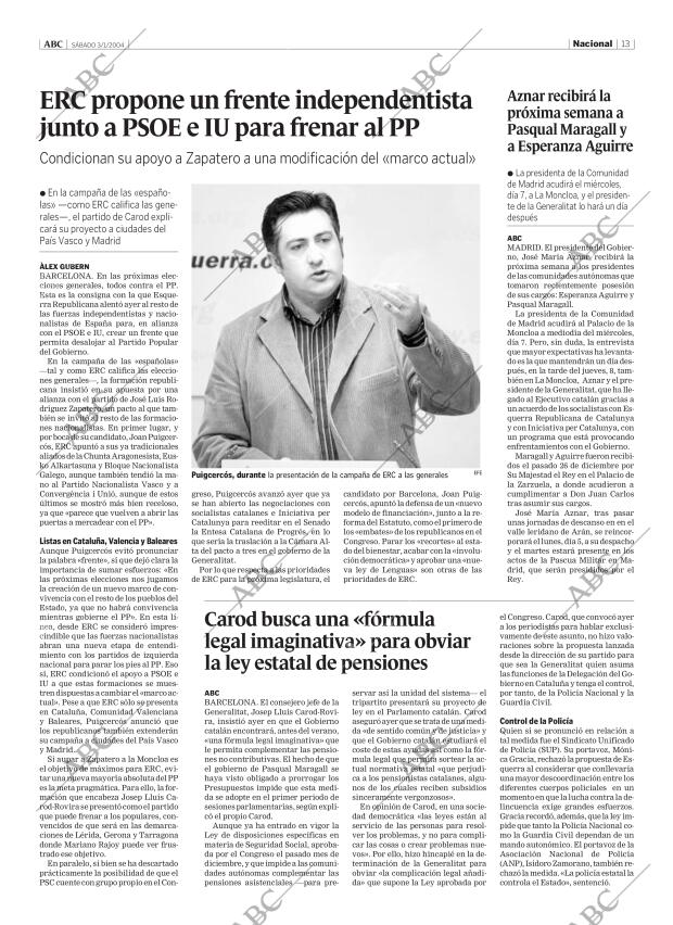 ABC MADRID 03-01-2004 página 13