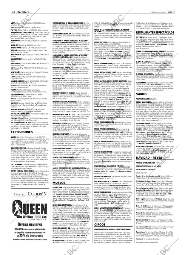 ABC MADRID 03-01-2004 página 64