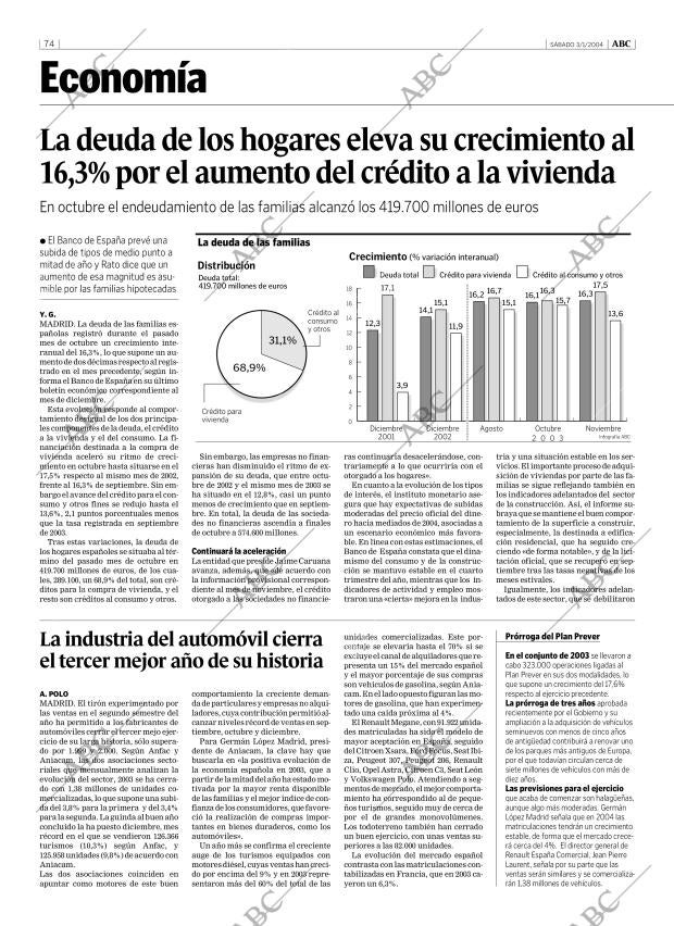 ABC MADRID 03-01-2004 página 74