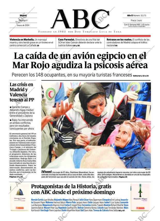 ABC MADRID 04-01-2004 página 1