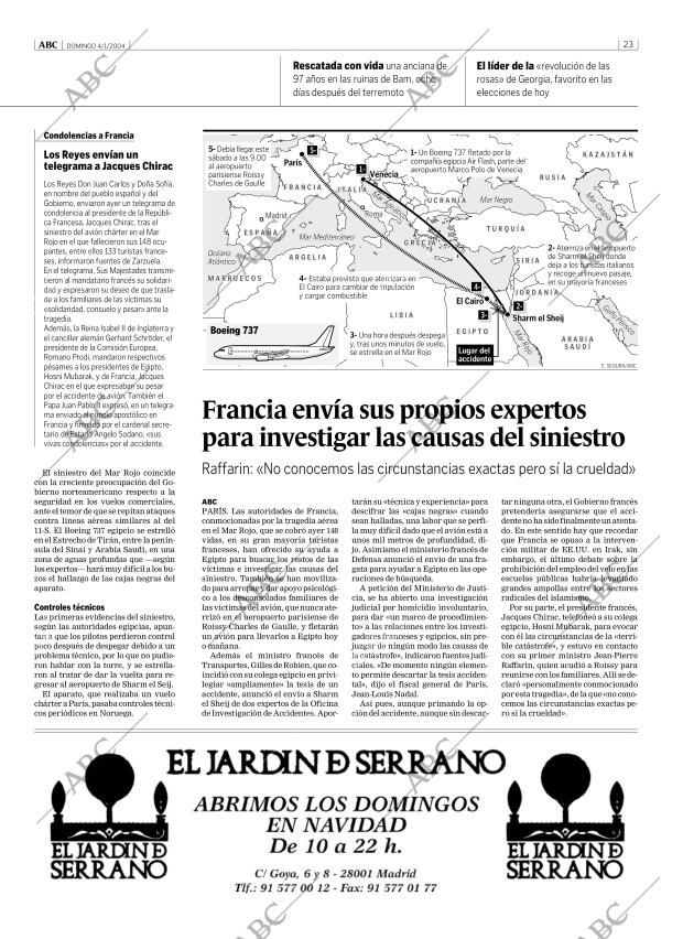 ABC MADRID 04-01-2004 página 23