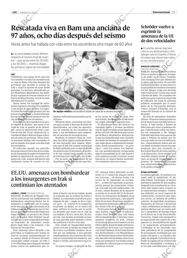 ABC MADRID 04-01-2004 página 25