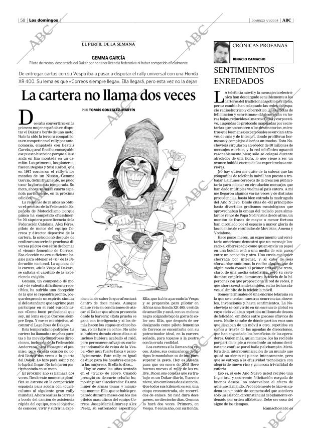 ABC MADRID 04-01-2004 página 58