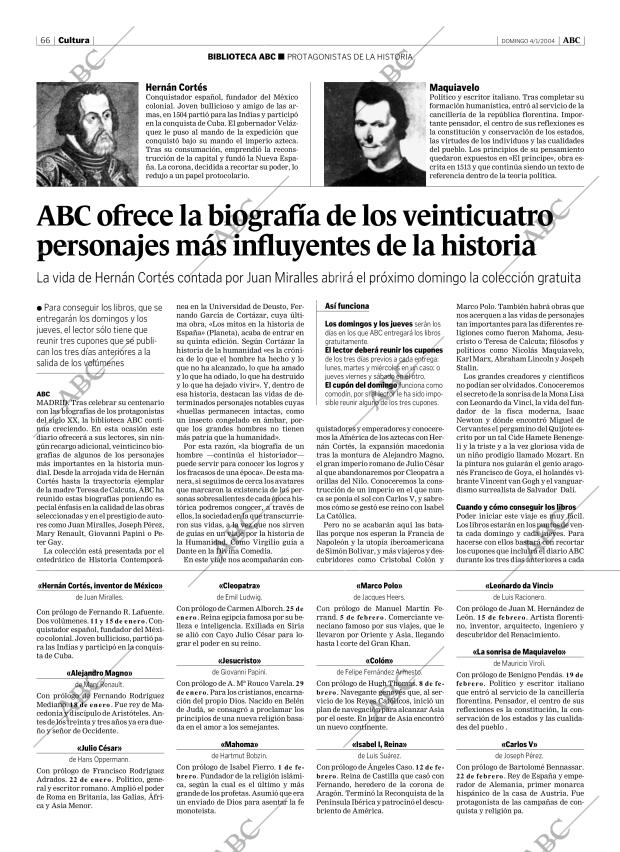 ABC MADRID 04-01-2004 página 66