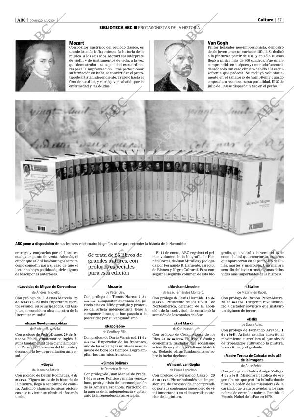 ABC MADRID 04-01-2004 página 67