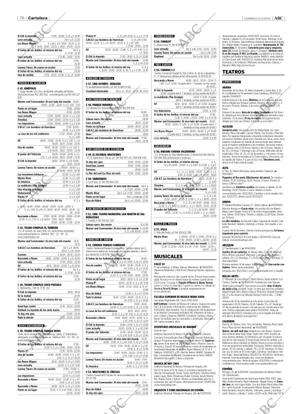 ABC MADRID 04-01-2004 página 76