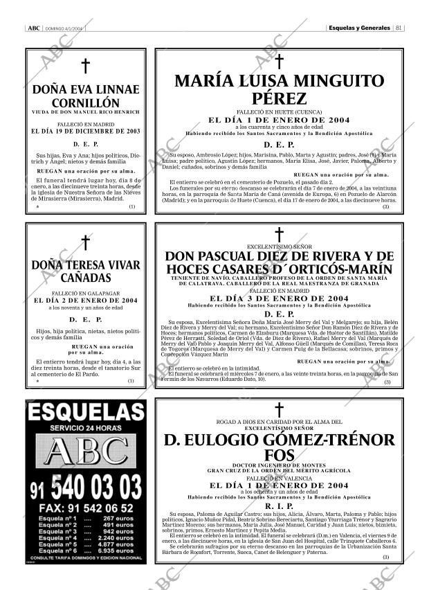 ABC MADRID 04-01-2004 página 81