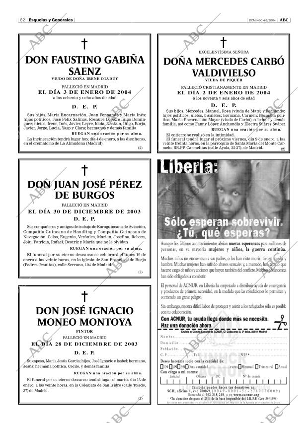 ABC MADRID 04-01-2004 página 82