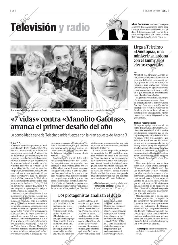 ABC MADRID 04-01-2004 página 98