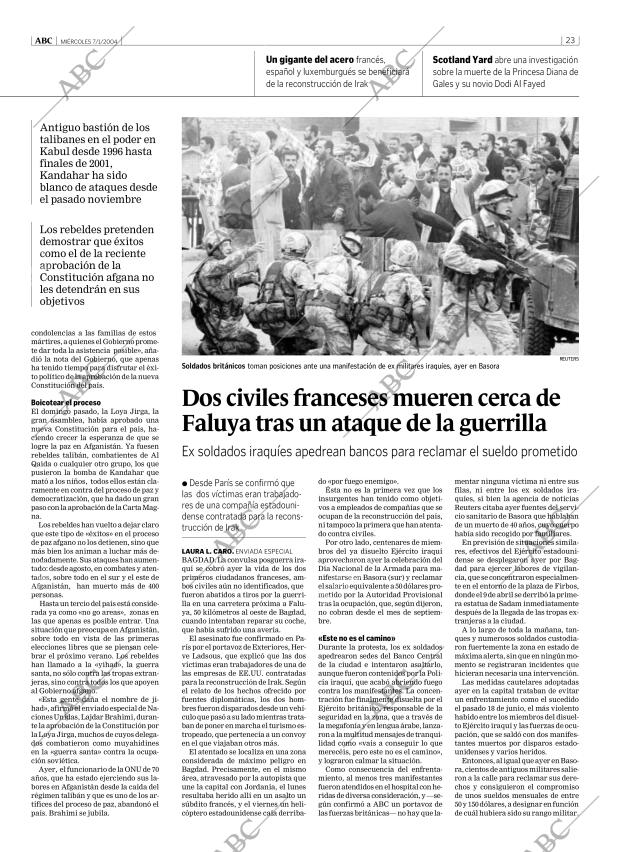 ABC MADRID 07-01-2004 página 23