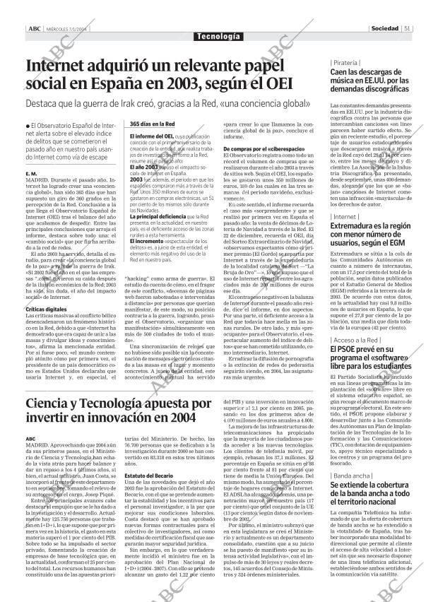 ABC MADRID 07-01-2004 página 51