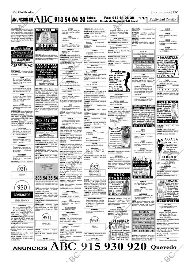 ABC MADRID 07-01-2004 página 80