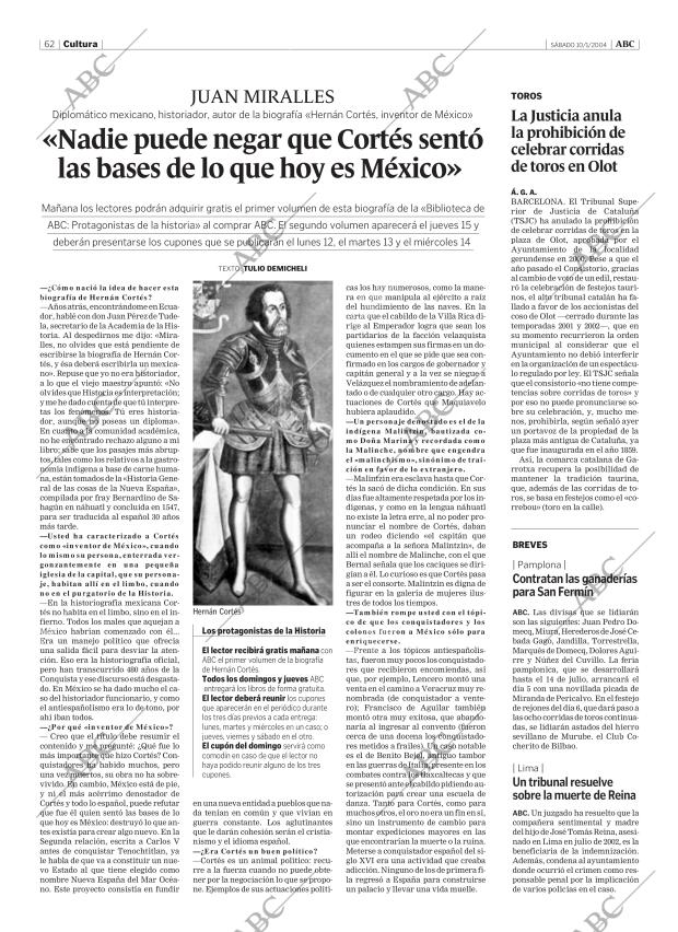 ABC MADRID 10-01-2004 página 62
