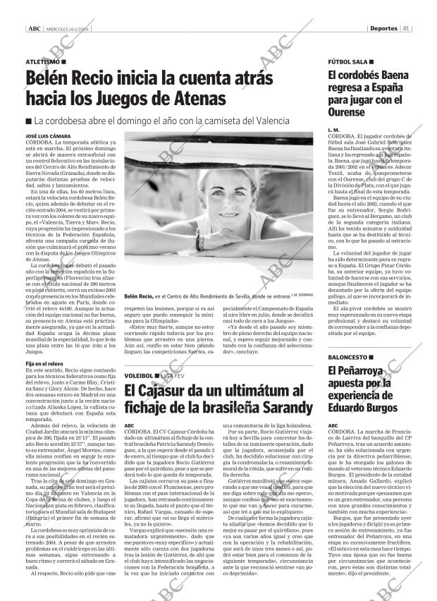 ABC CORDOBA 14-01-2004 página 81