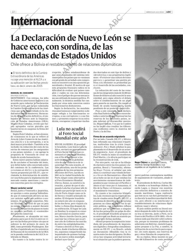 ABC SEVILLA 14-01-2004 página 22