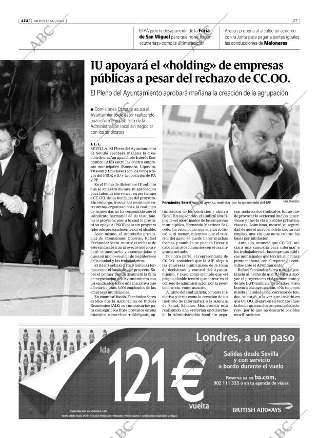 ABC SEVILLA 14-01-2004 página 27