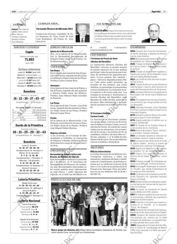 ABC SEVILLA 14-01-2004 página 39