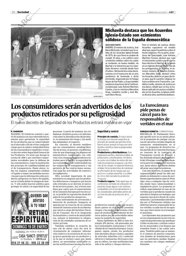 ABC SEVILLA 14-01-2004 página 52