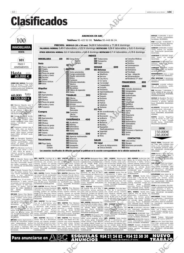 ABC SEVILLA 14-01-2004 página 68