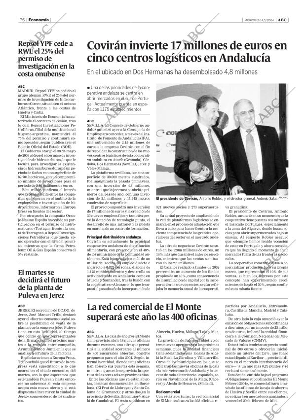 ABC SEVILLA 14-01-2004 página 76
