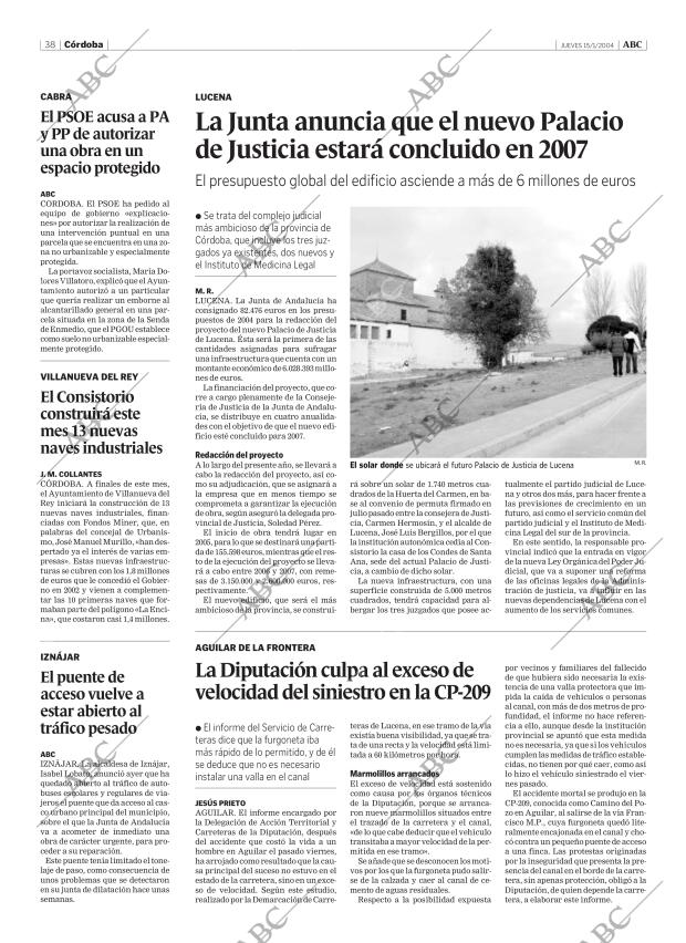 ABC CORDOBA 15-01-2004 página 38