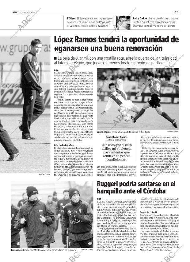 ABC CORDOBA 15-01-2004 página 77