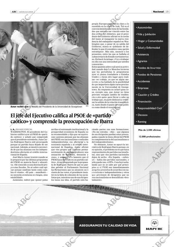 ABC SEVILLA 15-01-2004 página 19