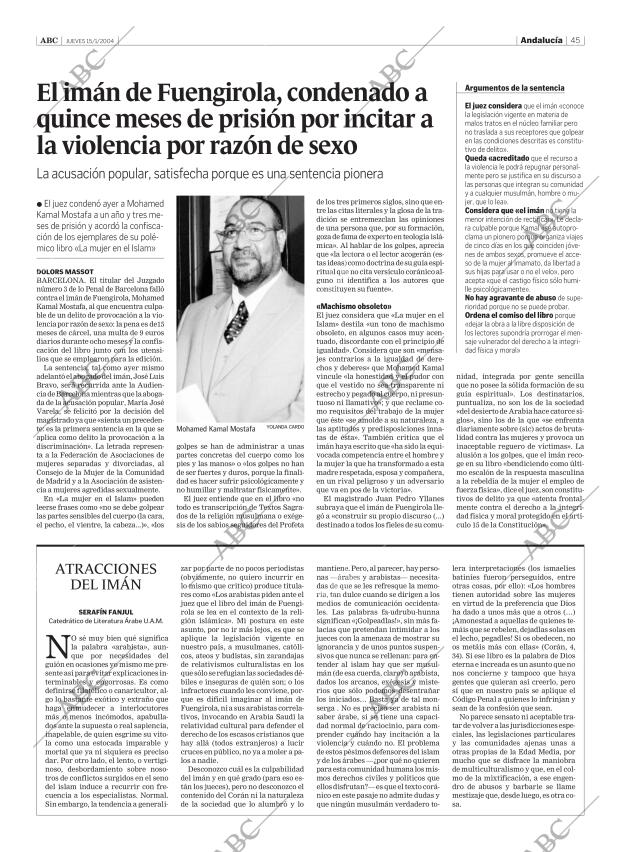 ABC SEVILLA 15-01-2004 página 45