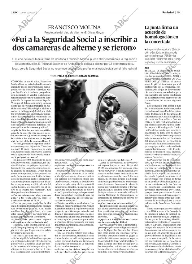 ABC SEVILLA 15-01-2004 página 49