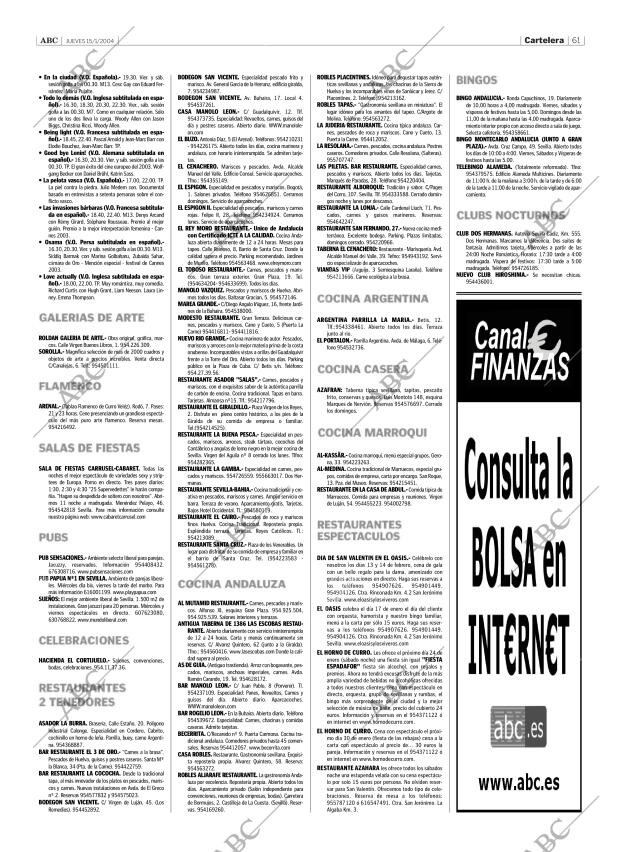 ABC SEVILLA 15-01-2004 página 61