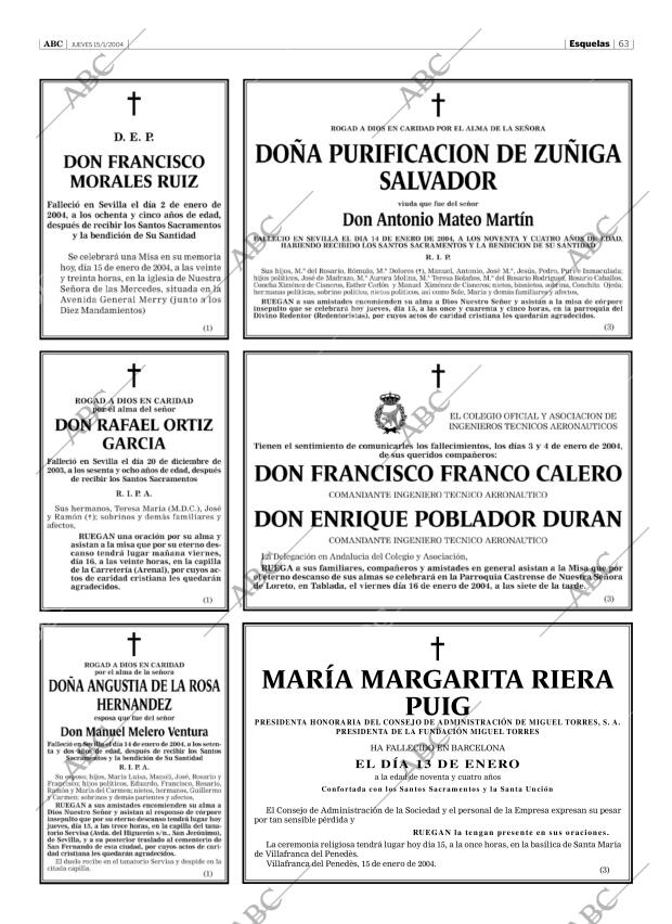 ABC SEVILLA 15-01-2004 página 63