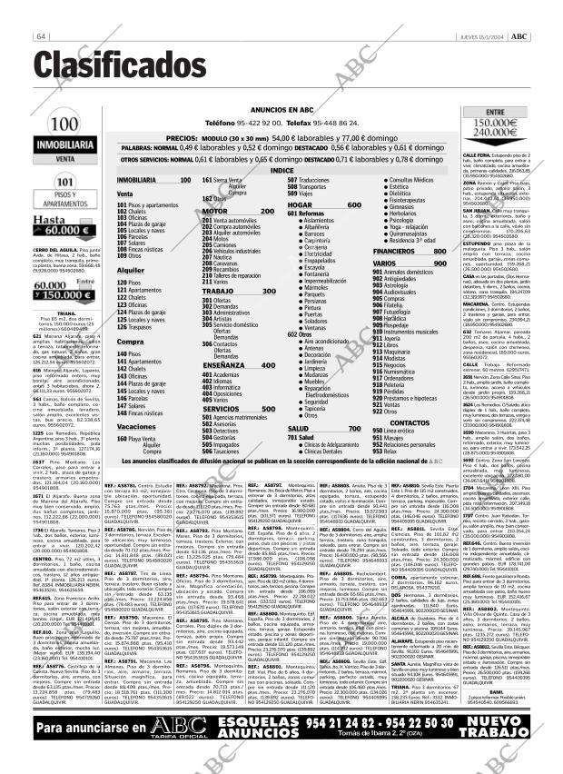 ABC SEVILLA 15-01-2004 página 64