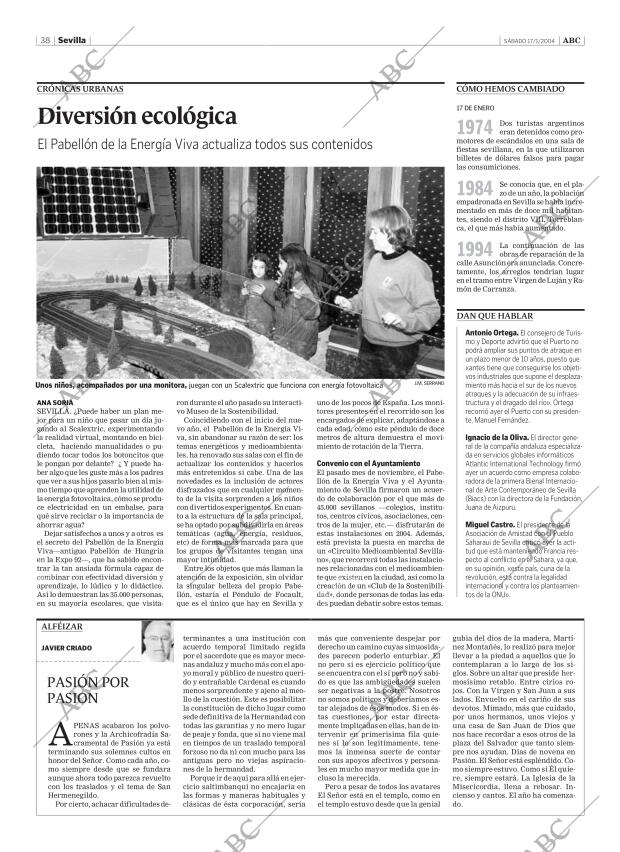 ABC SEVILLA 17-01-2004 página 38