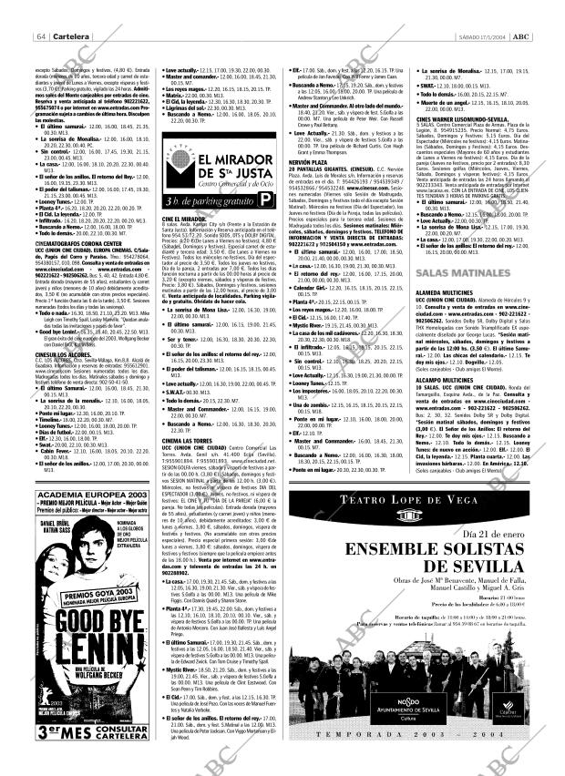 ABC SEVILLA 17-01-2004 página 64