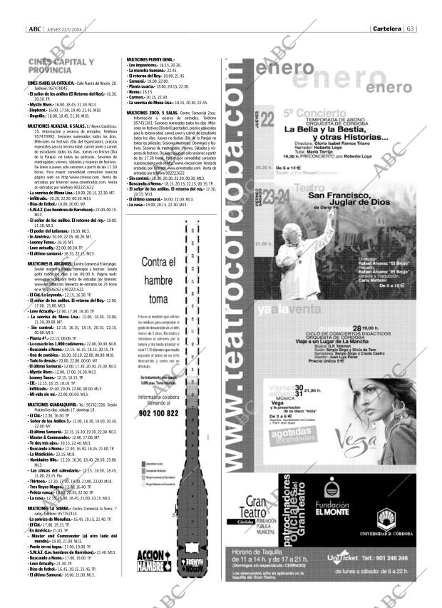ABC CORDOBA 22-01-2004 página 63