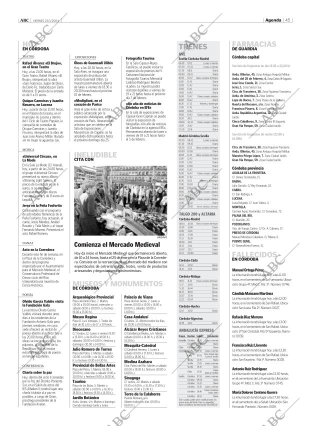 ABC CORDOBA 23-01-2004 página 45