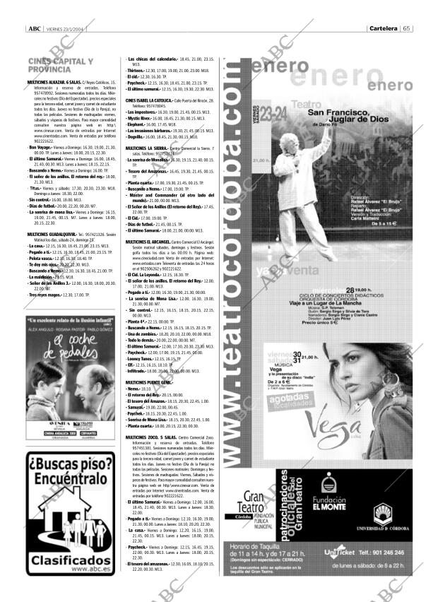 ABC CORDOBA 23-01-2004 página 65