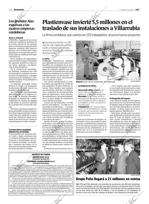 ABC CORDOBA 23-01-2004 página 74
