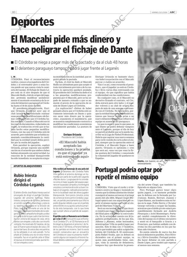 ABC CORDOBA 23-01-2004 página 80