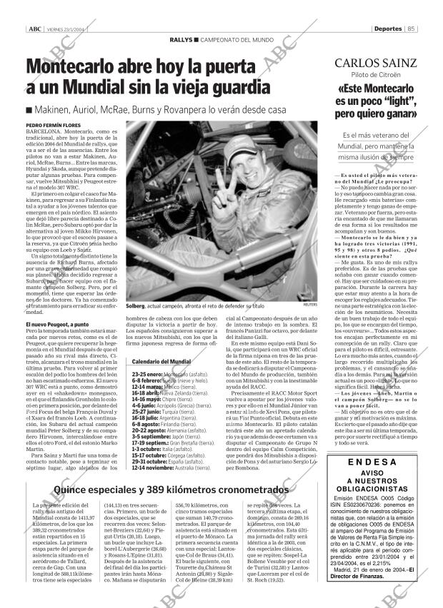 ABC CORDOBA 23-01-2004 página 85