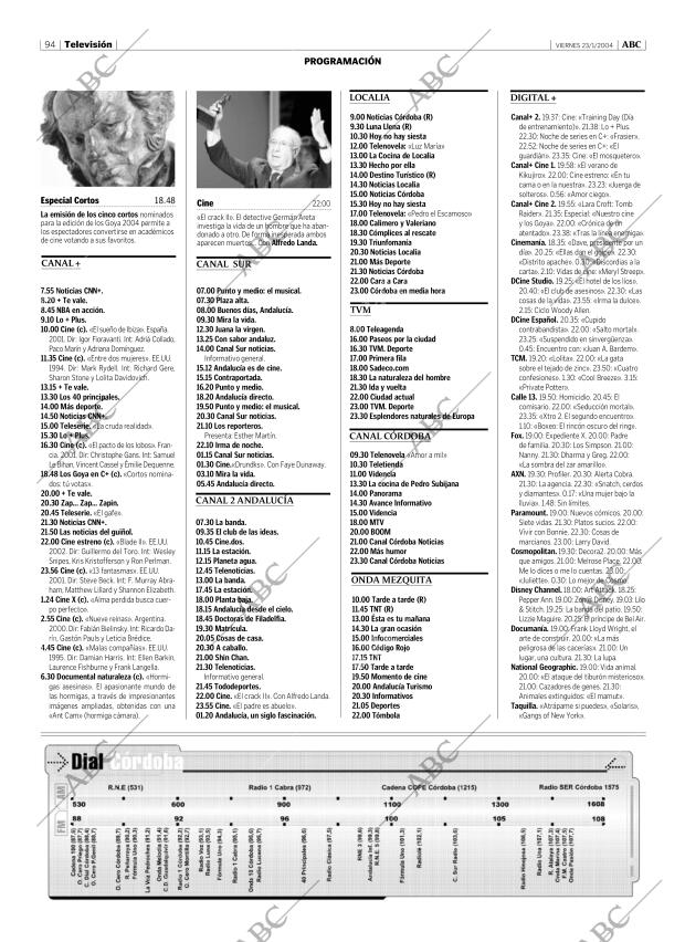 ABC CORDOBA 23-01-2004 página 94